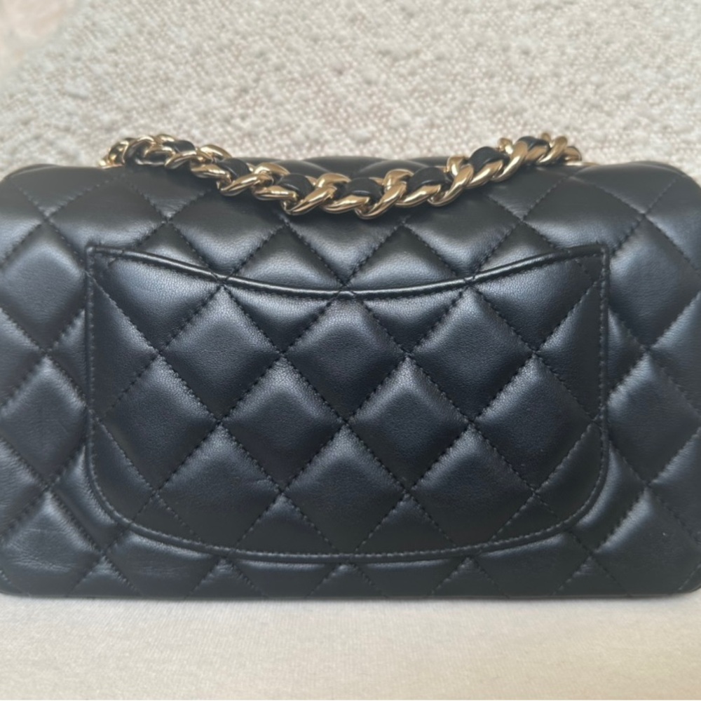 Chanel Mini Rectangle Coco Charms Flap Bag Black - Picture 4 of 10